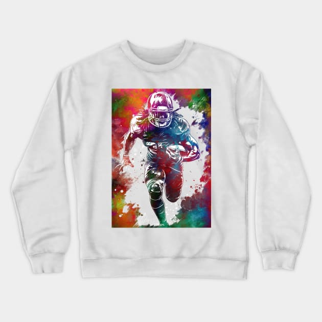 American football player #football #sport Crewneck Sweatshirt by JBJart